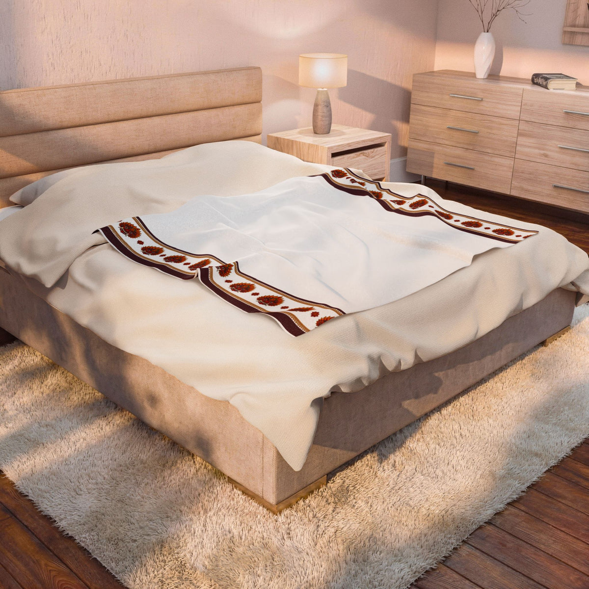 Raksha Mask Blanket Velveteen Plush