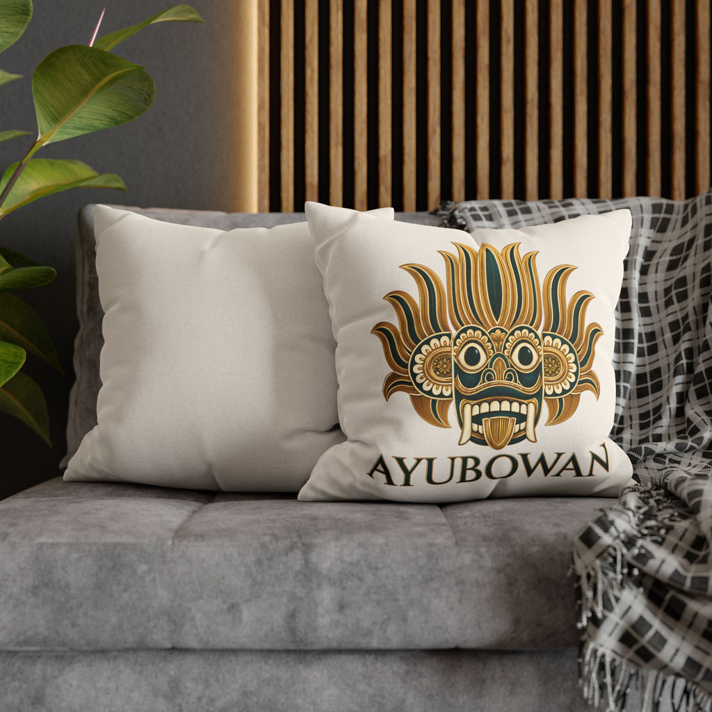 Sri Lankan Gift Pillowcase – Ayubowan Mask Cushion Cover