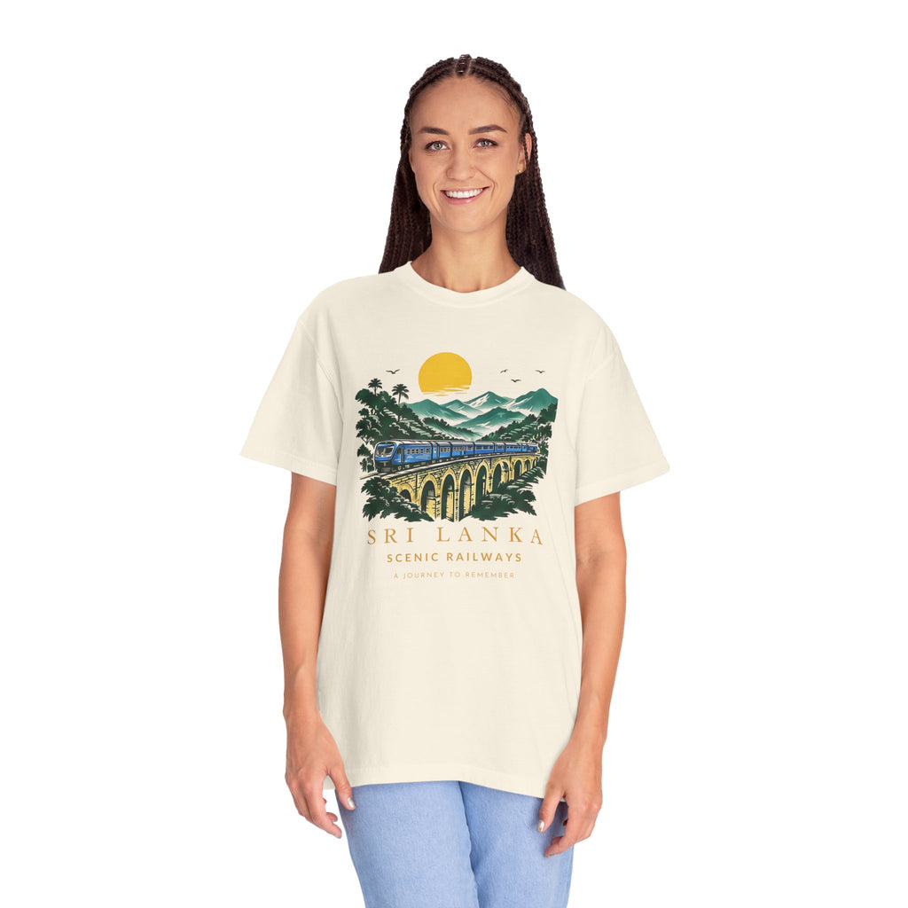 Sri Lanka Nine Arch Bridge Unisex T-Shirt Vintage Railway Tee