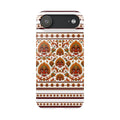 Sri Lankan Gift Slim Phone Case Raksha Floral Folk Mask Pattern