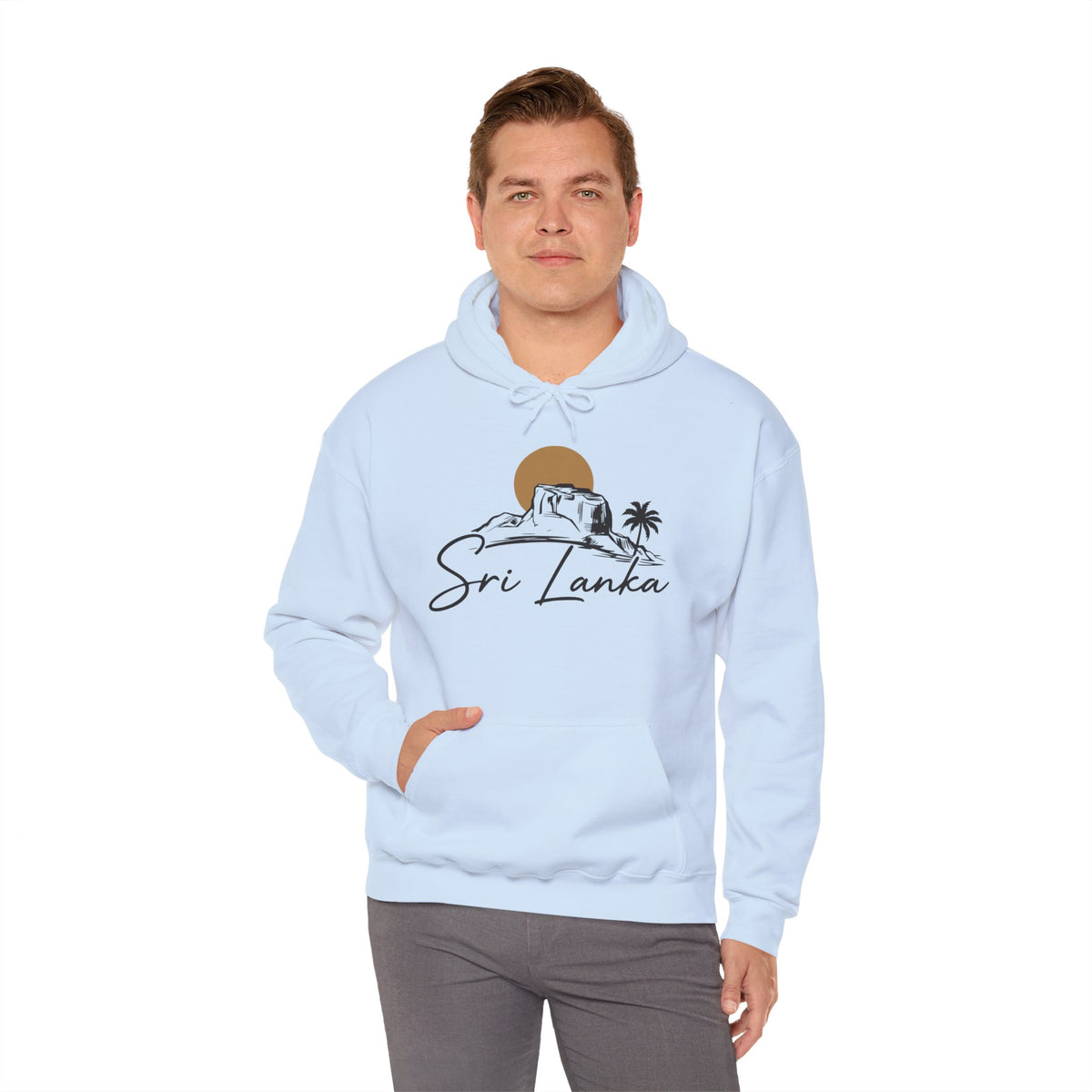 Sri Lanka Sunset Unisex Hoodie Palm Tree Beach Sweatshirt