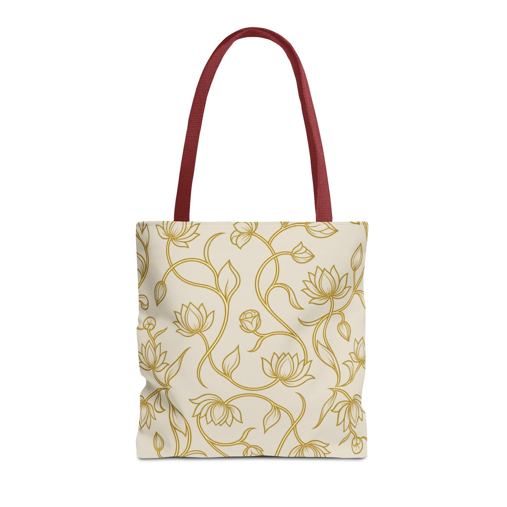 Ceylon Lotus Tote Bag Sri Lankan Temple Flower Canvas Shopper