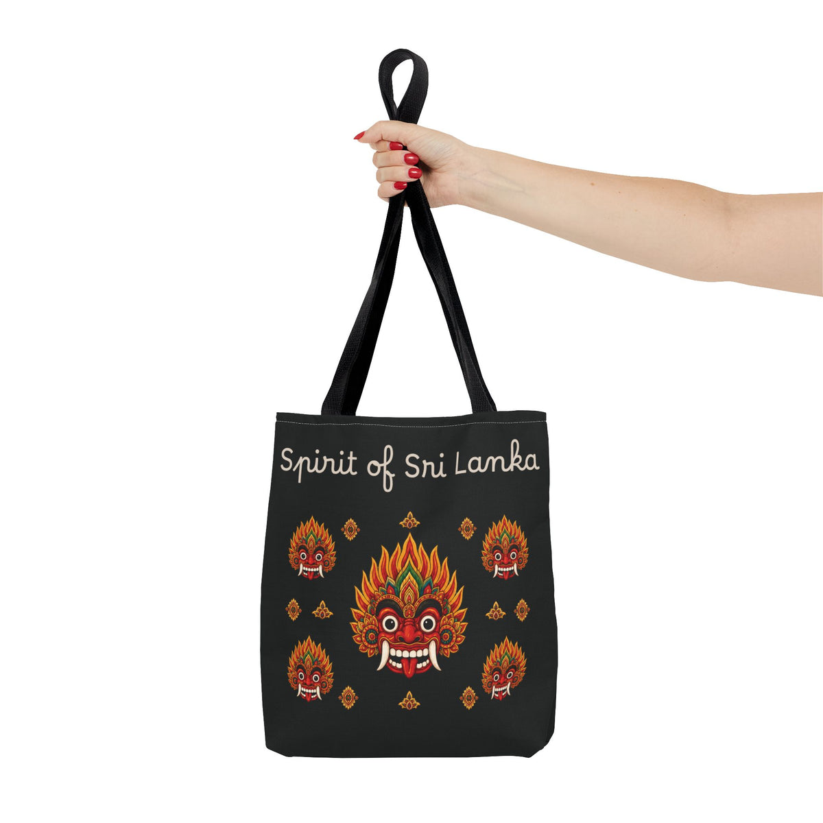 Sri Lankan Gift Tote Bag Spirit of Sri Lanka Raksha Mask Design