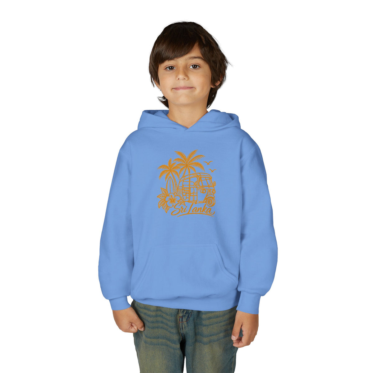 Sri Lanka Kids Hoodie Tropical Palm Tree Island Design