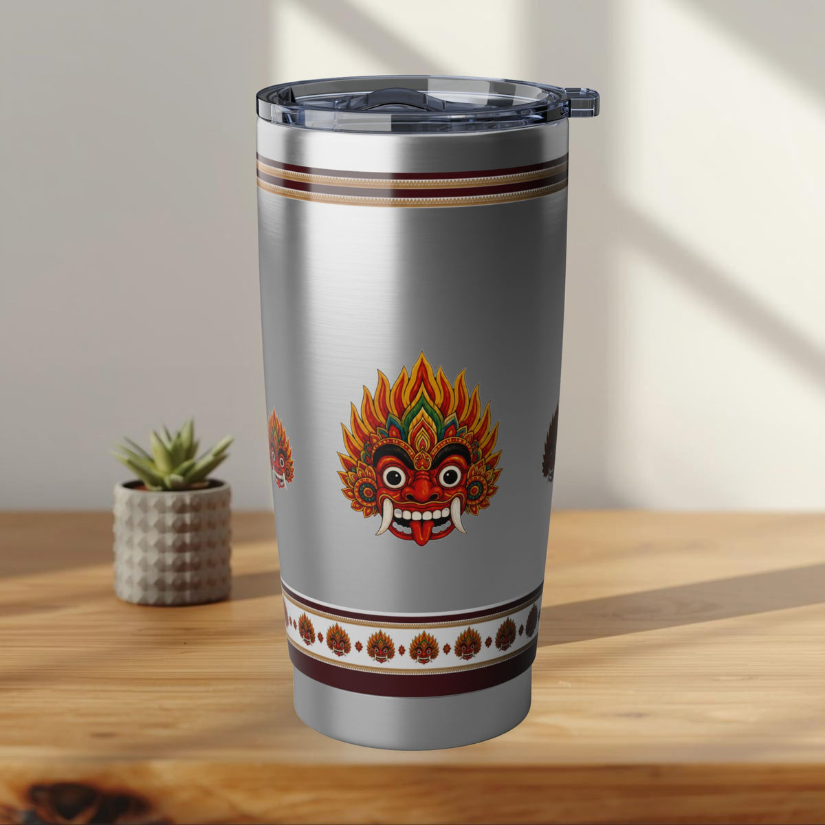 Raksha Guardian Tumbler Sri Lankan Devil Dance Mask