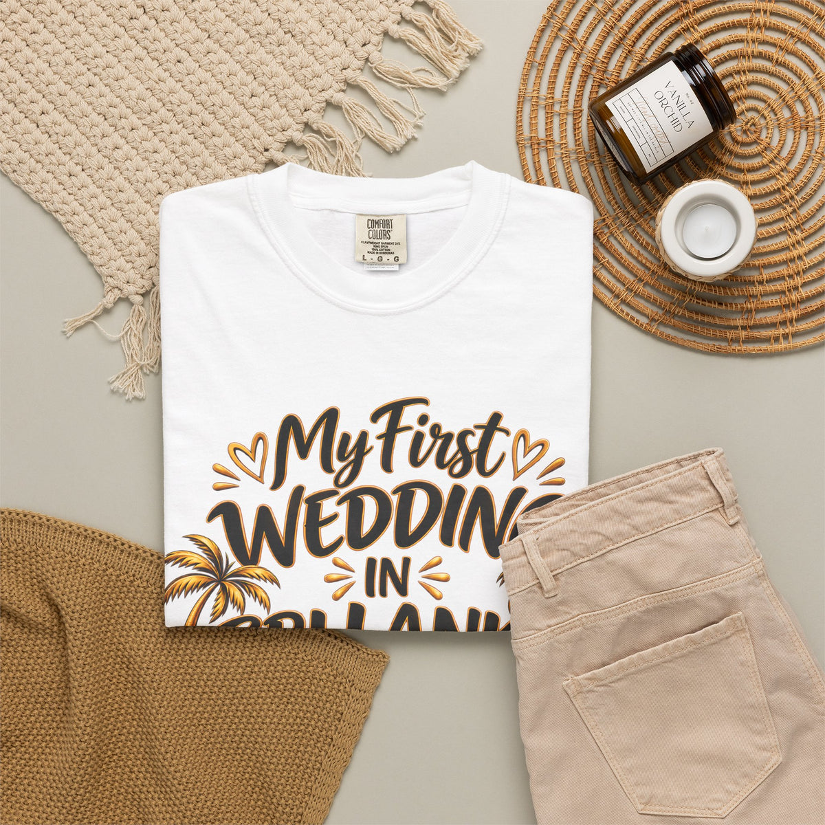 Sri Lanka Unisex Wedding T-Shirt – My First Wedding in Sri Lanka