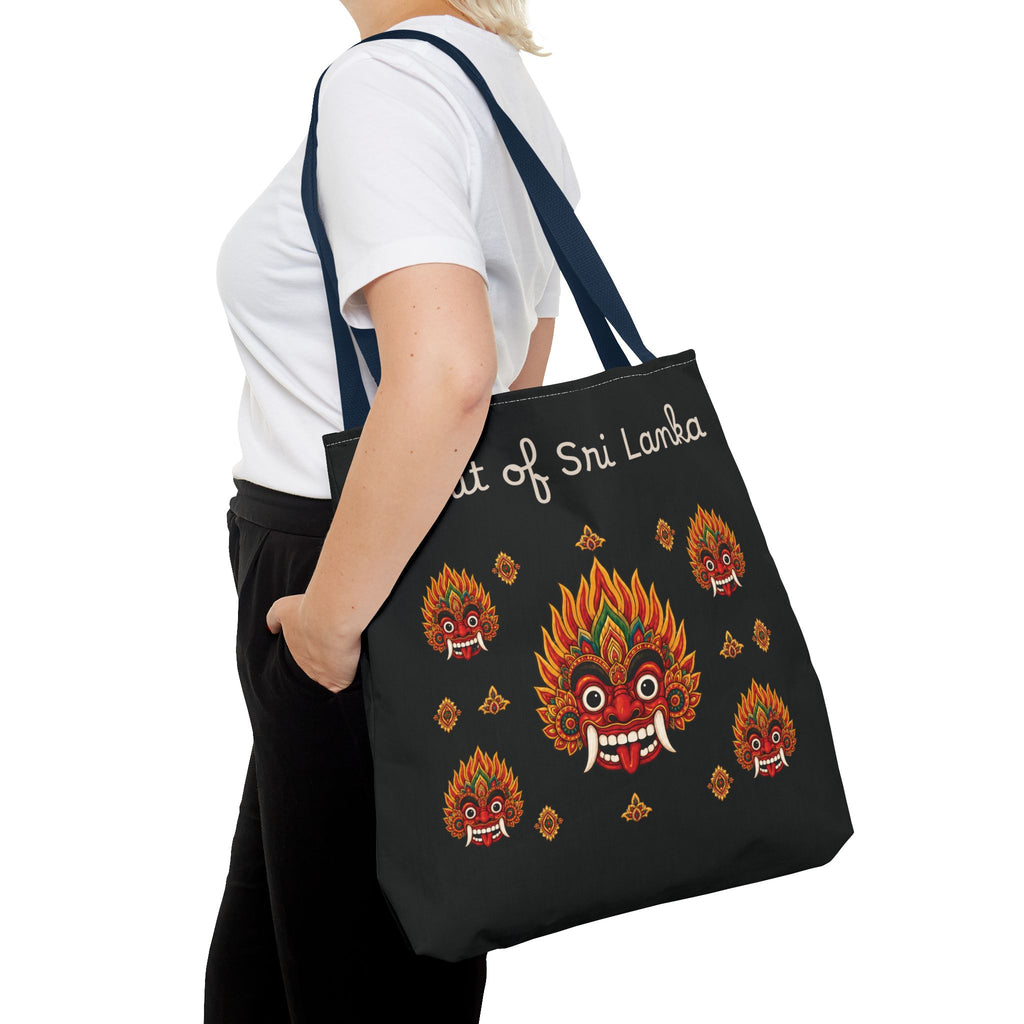 Sri Lankan Gift Tote Bag Spirit of Sri Lanka Raksha Mask Design