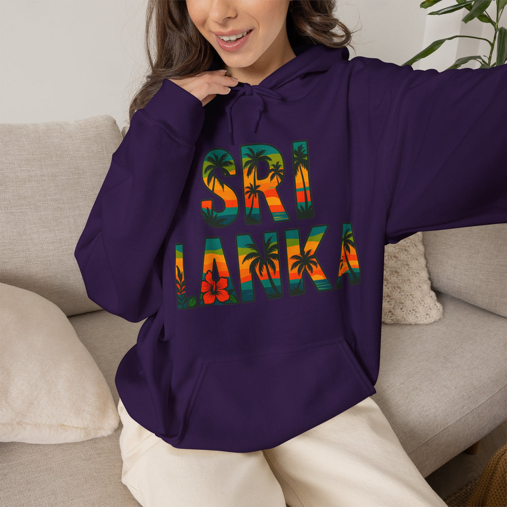 Sri Lanka Tropical Graphic Hoodie | Unisex Heritage Gift