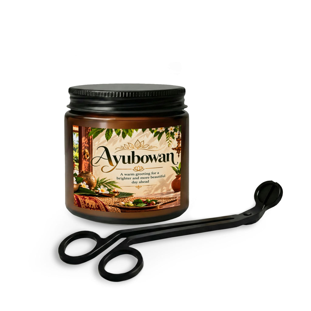 Ayubowan Aromatherapy Candle Set with Wick Trimmer