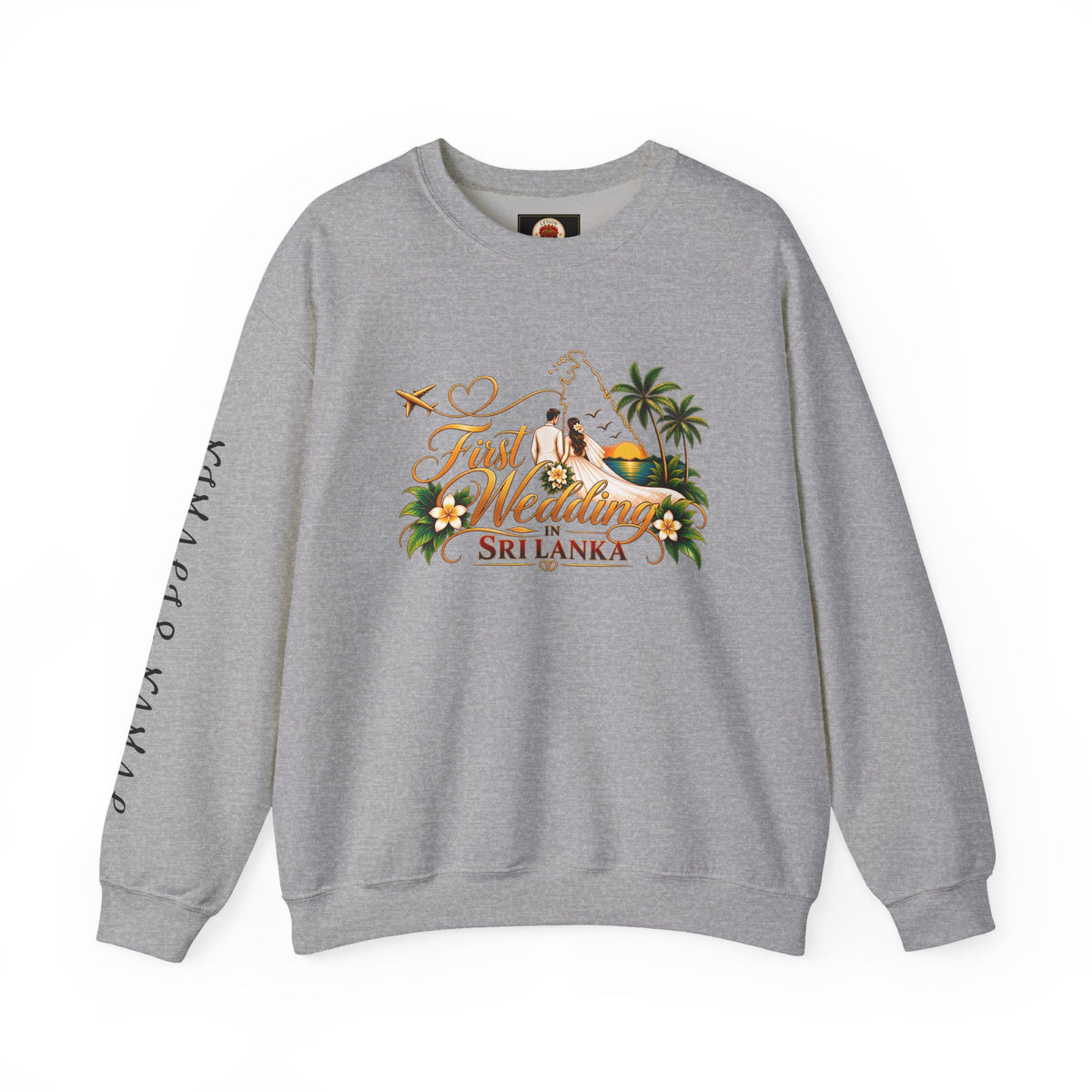 Personalized Sri Lanka Wedding Sweatshirt – Unisex Crewneck