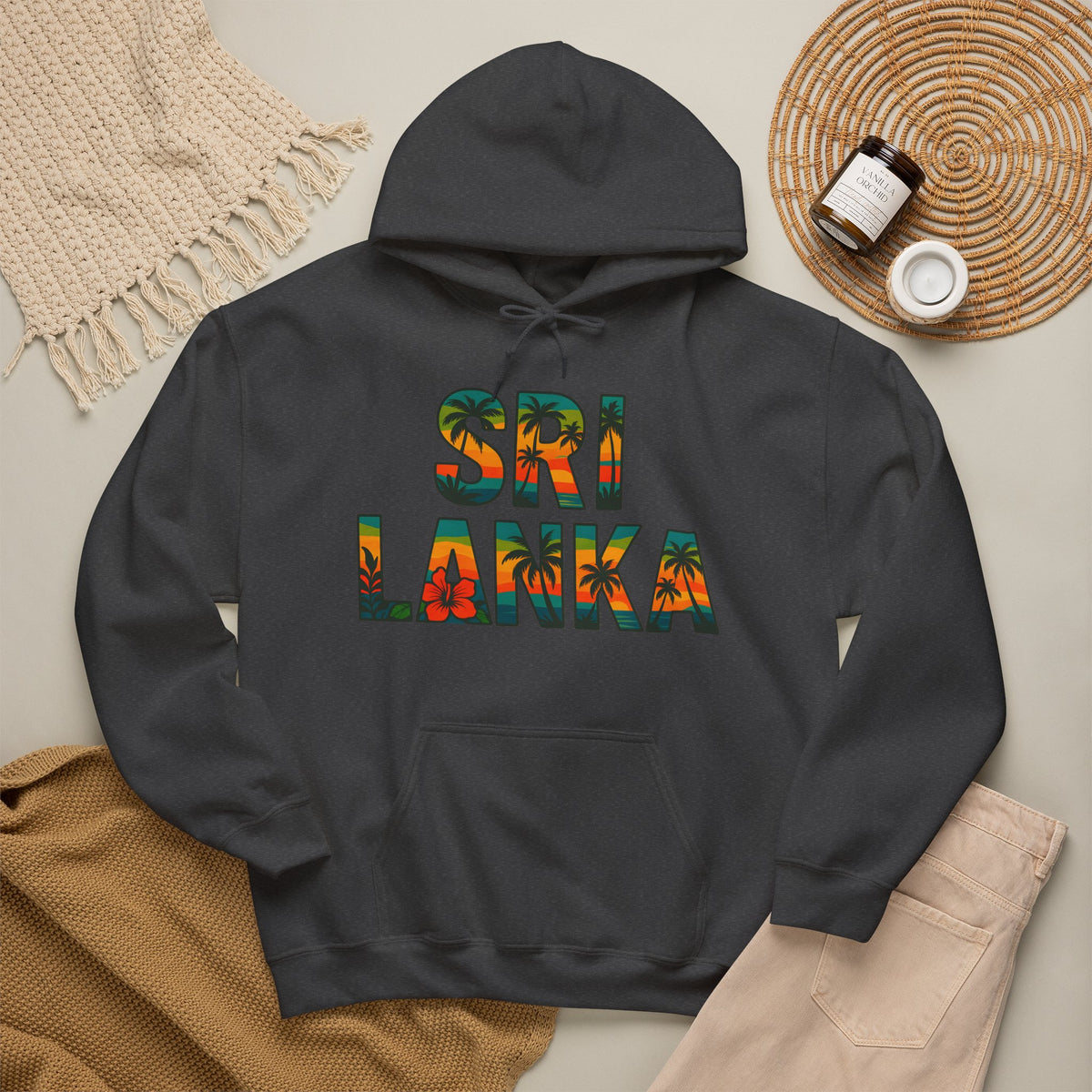 Sri Lanka Tropical Graphic Hoodie | Unisex Heritage Gift