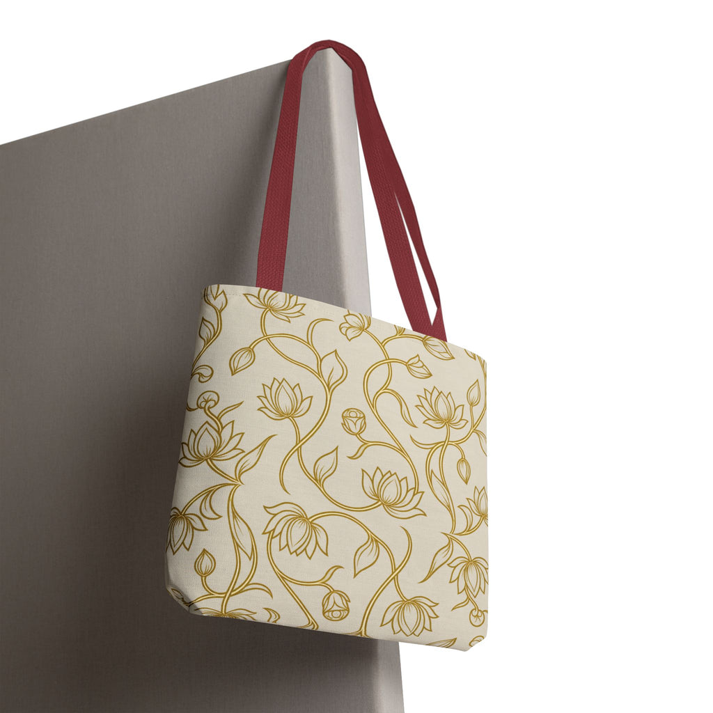 Ceylon Lotus Tote Bag Sri Lankan Temple Flower Canvas Shopper