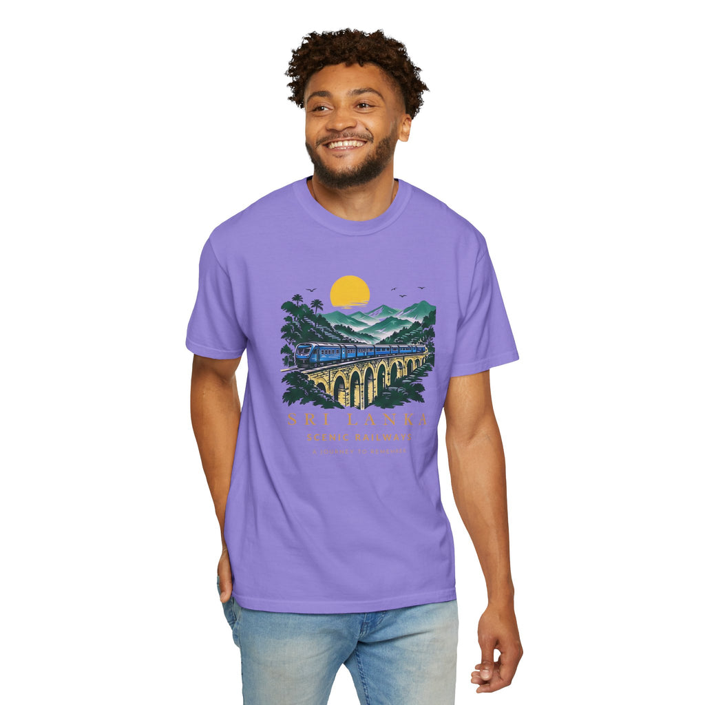 Sri Lanka Nine Arch Bridge Unisex T-Shirt Vintage Railway Tee