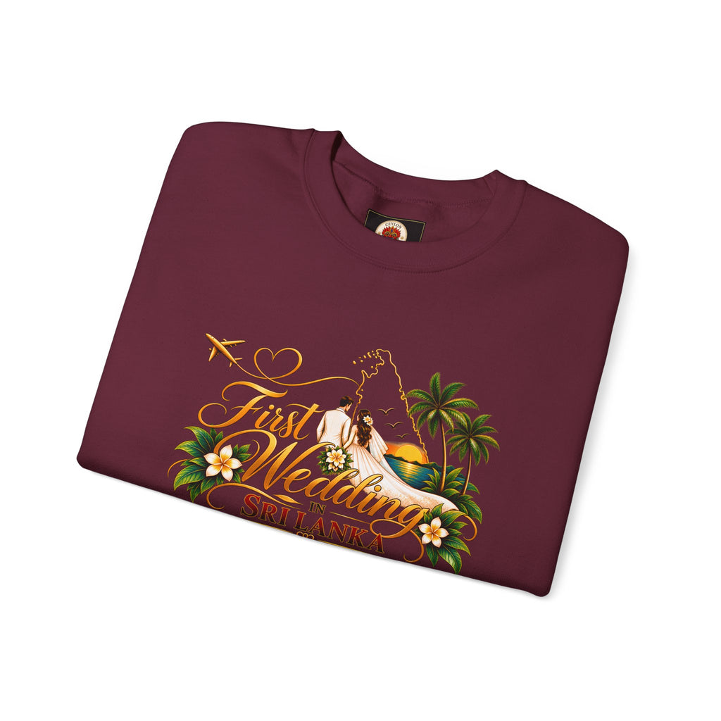Personalized Sri Lanka Wedding Sweatshirt – Unisex Crewneck