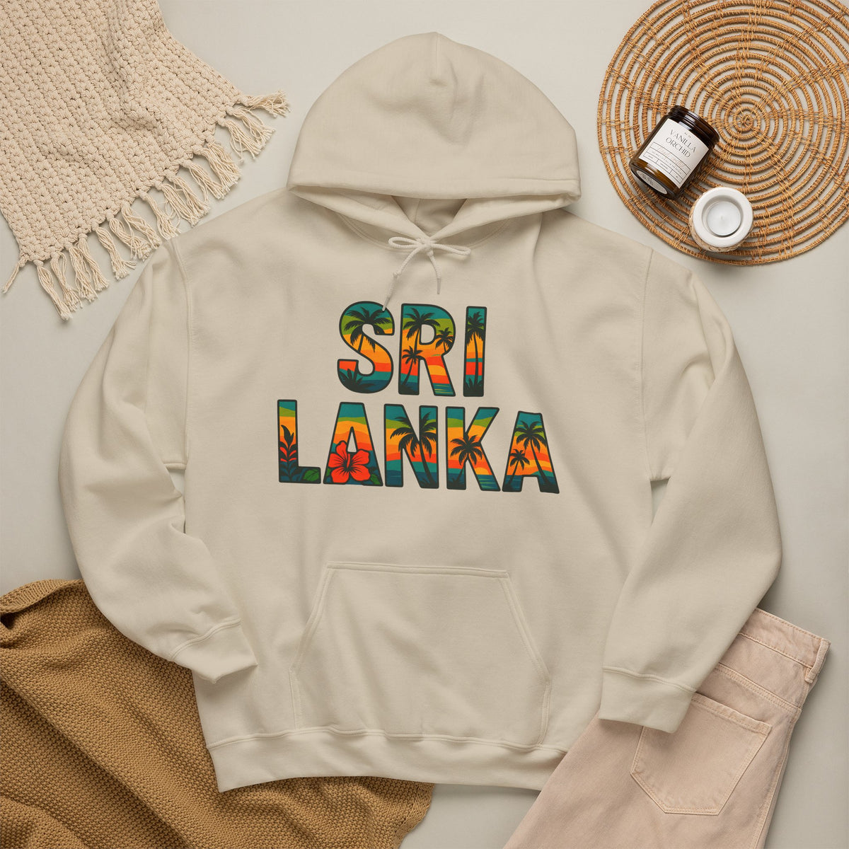 Sri Lanka Tropical Graphic Hoodie | Unisex Heritage Gift