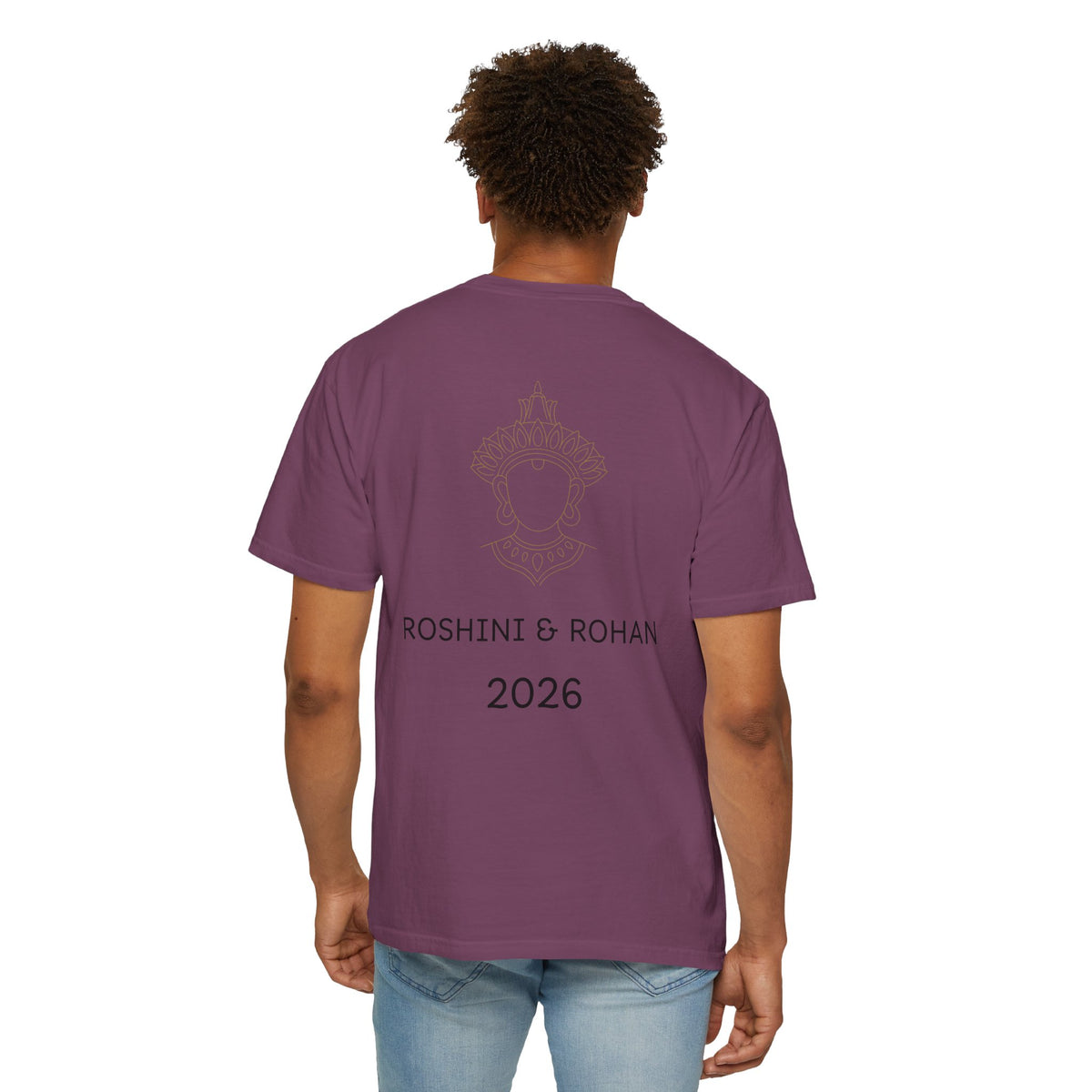 Sri Lanka Destination Wedding T-Shirt — "First Wedding Sri Lanka" Couple Tee (Roshini & Rohan 2026)
