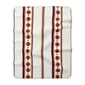 Sri Lankan Gift Sherpa Fleece Blanket Raksha Mask Vertical Border