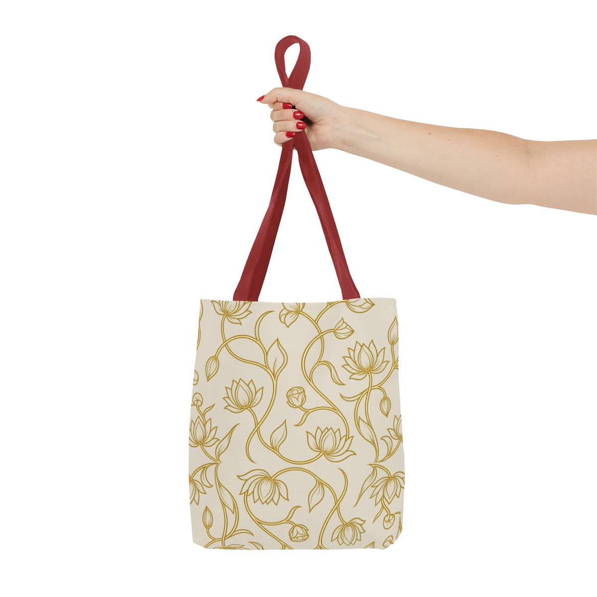 Ceylon Lotus Tote Bag Sri Lankan Temple Flower Canvas Shopper