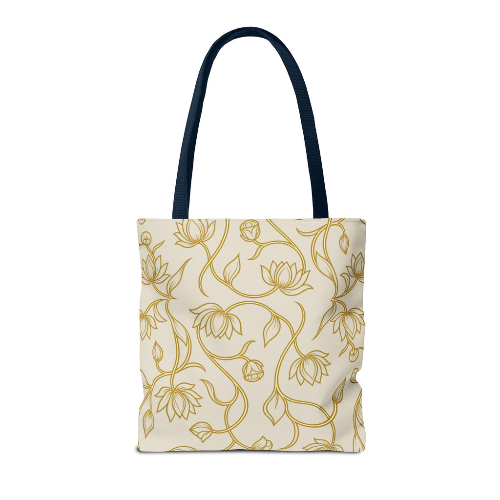 Ceylon Lotus Tote Bag Sri Lankan Temple Flower Canvas Shopper