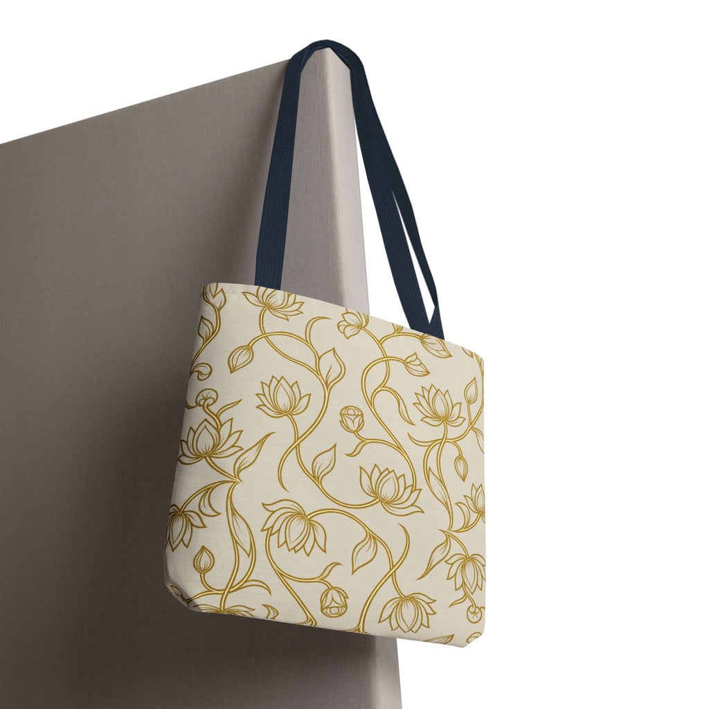 Ceylon Lotus Tote Bag Sri Lankan Temple Flower Canvas Shopper