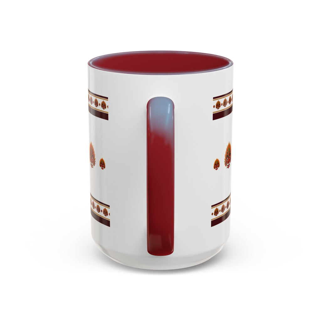 Raksha Mask Accent Coffee Mug Sri Lankan Design