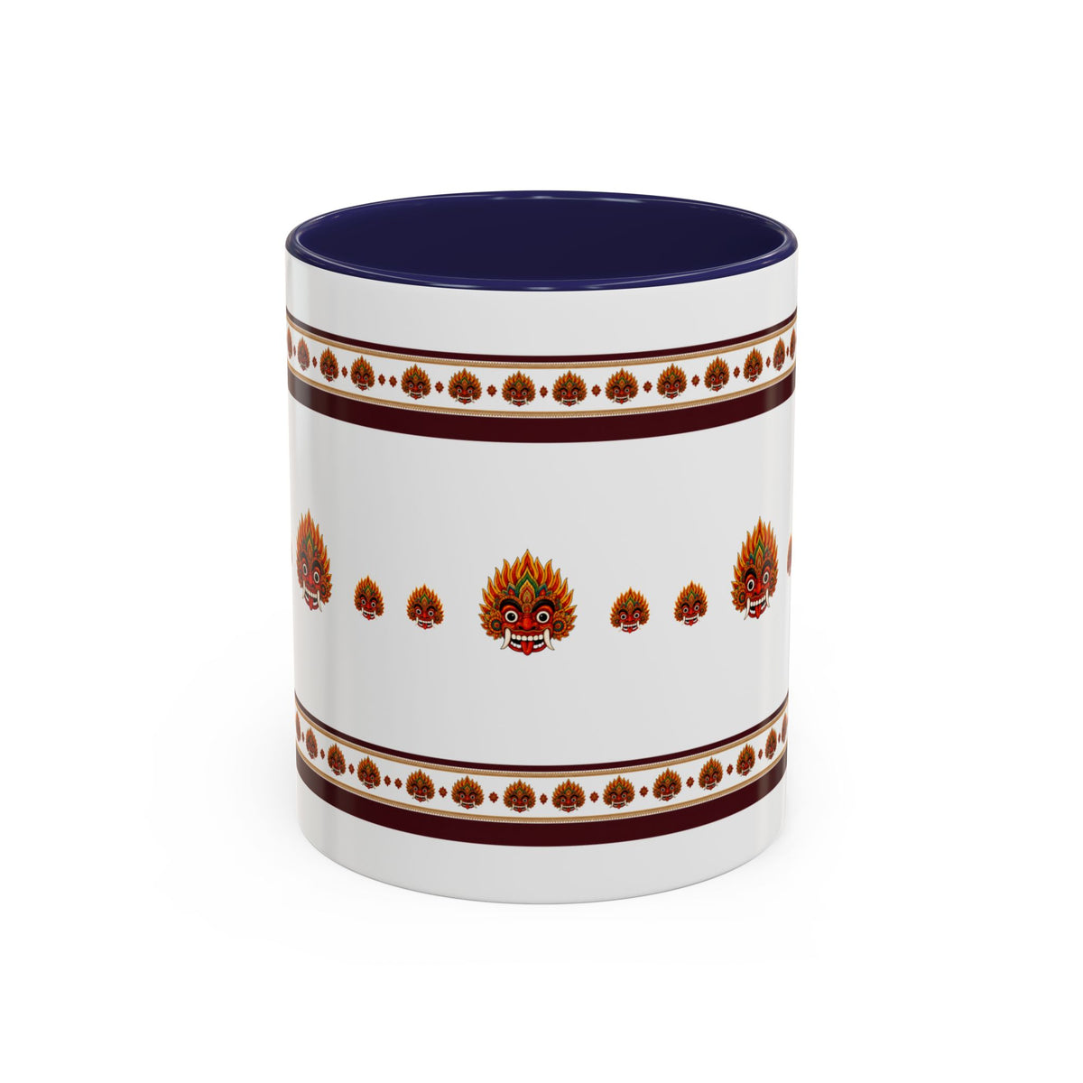 Raksha Mask Accent Coffee Mug Sri Lankan Design