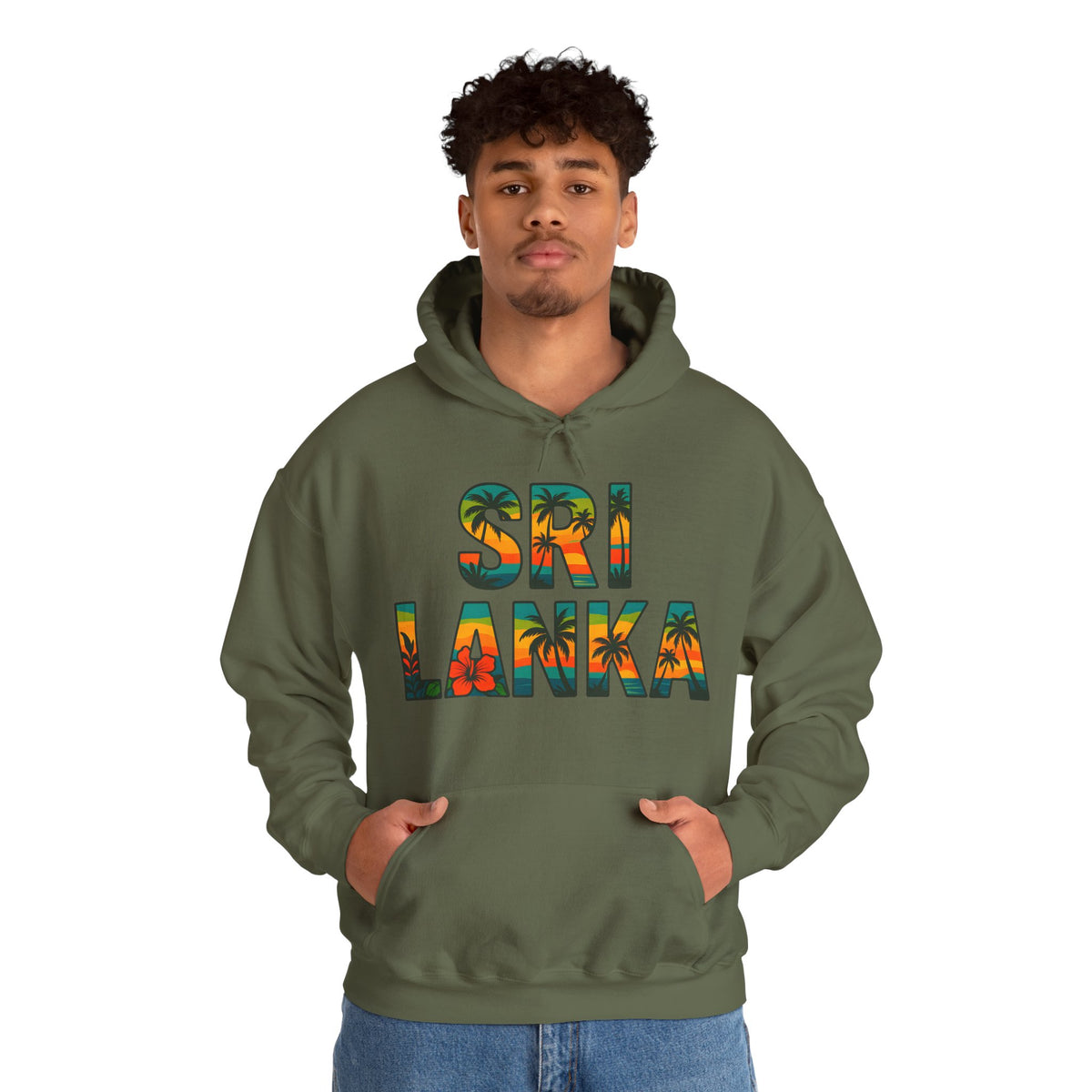 Sri Lanka Tropical Graphic Hoodie | Unisex Heritage Gift