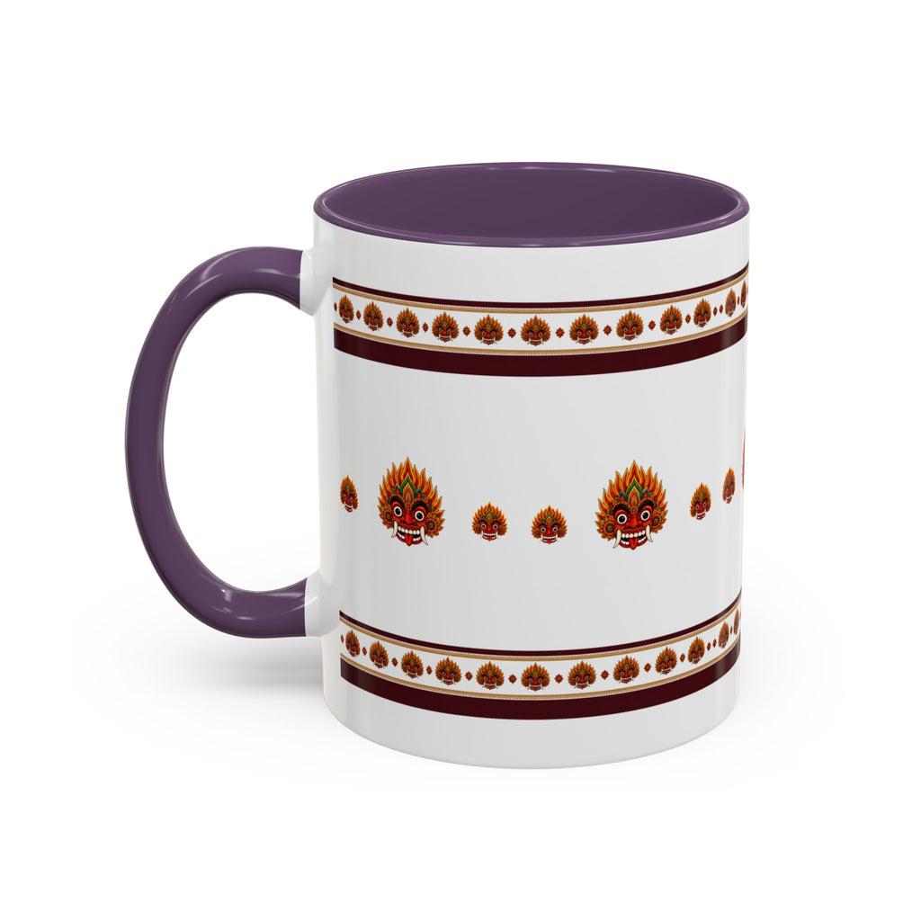 Raksha Mask Accent Coffee Mug Sri Lankan Design