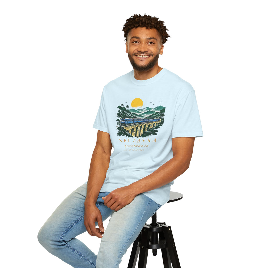 Sri Lanka Nine Arch Bridge Unisex T-Shirt Vintage Railway Tee