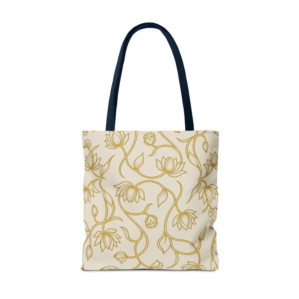 Ceylon Lotus Tote Bag Sri Lankan Temple Flower Canvas Shopper