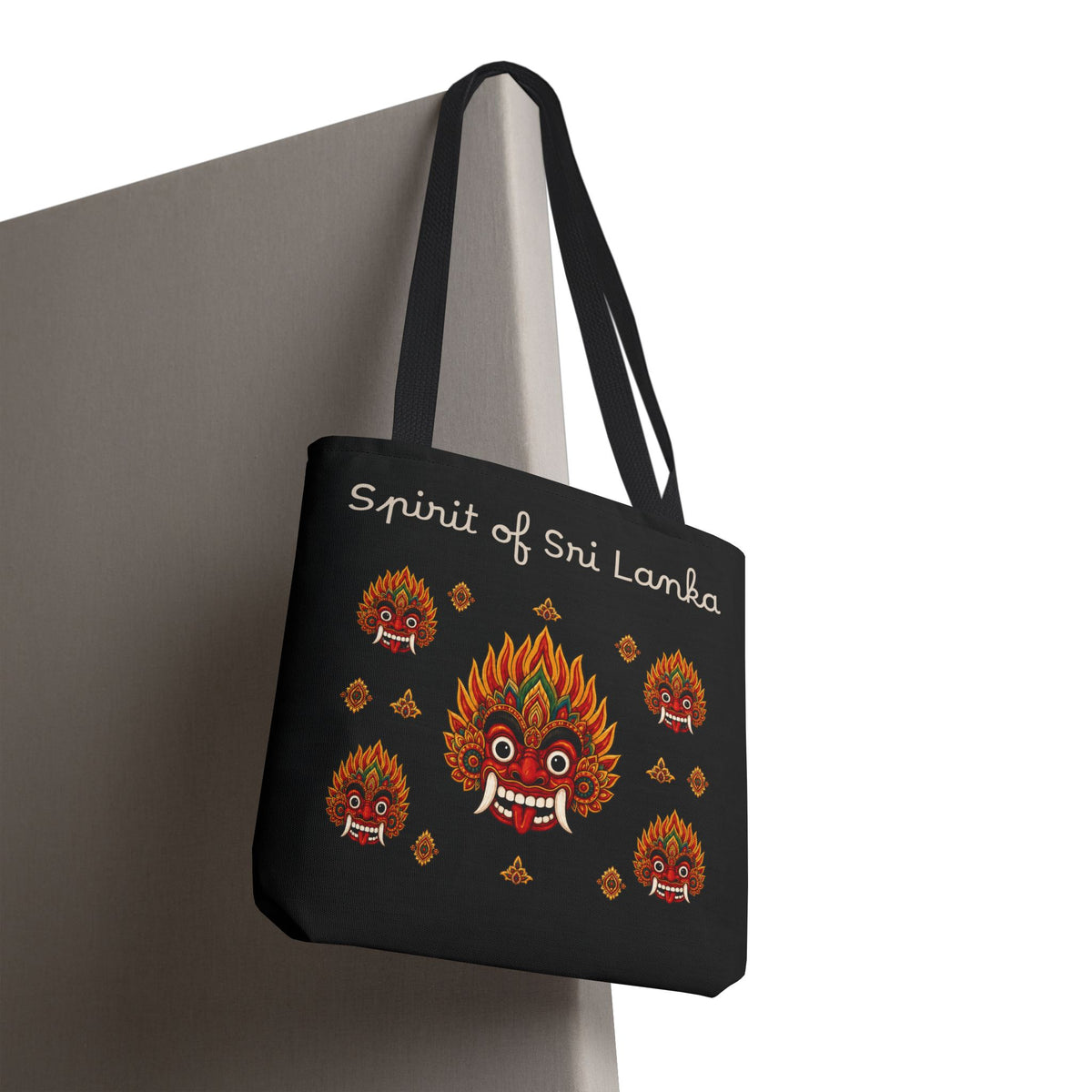 Sri Lankan Gift Tote Bag Spirit of Sri Lanka Raksha Mask Design