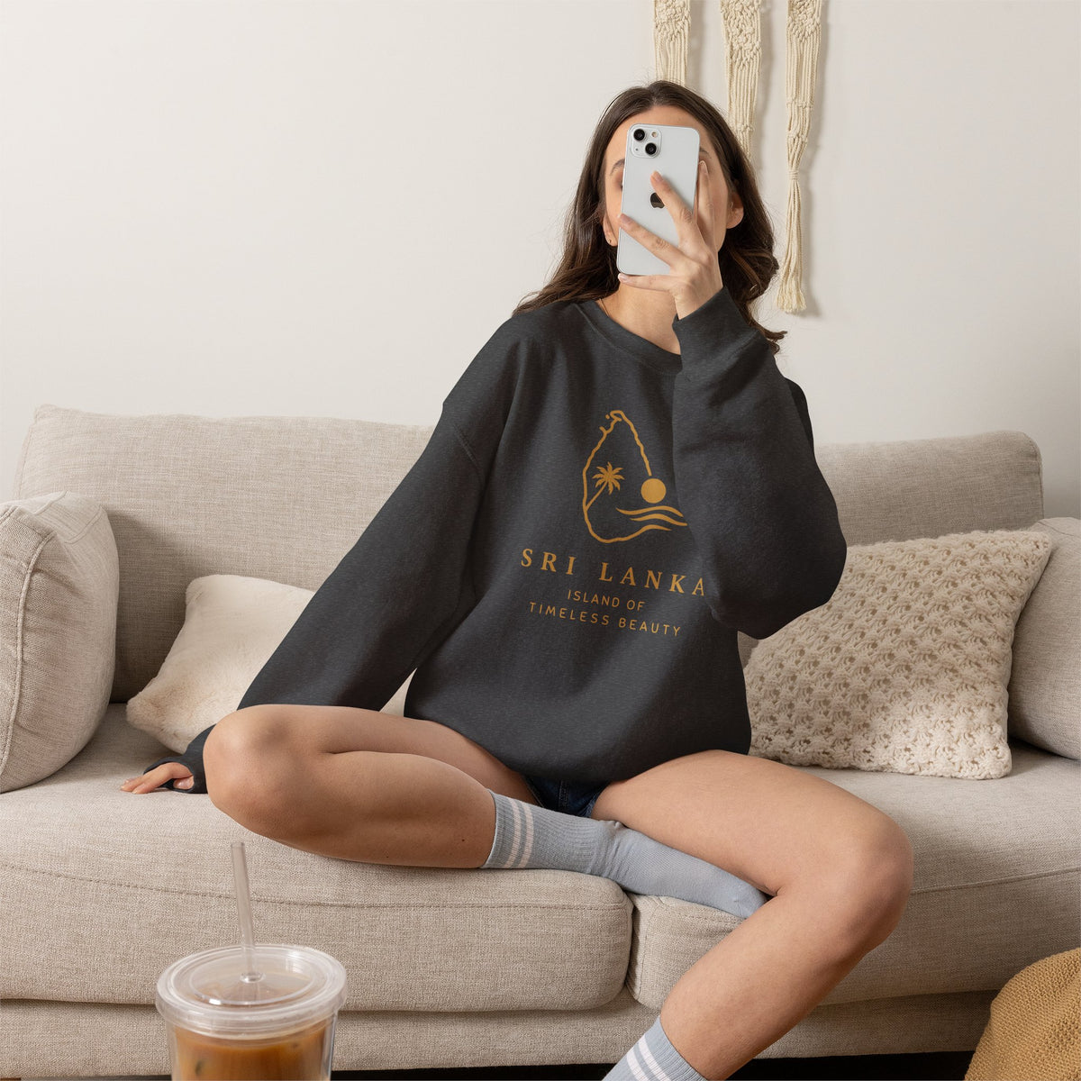 Sri Lanka Sunset Unisex Crewneck Sweatshirt Island Beauty