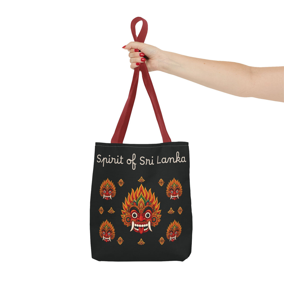 Sri Lankan Gift Tote Bag Spirit of Sri Lanka Raksha Mask Design