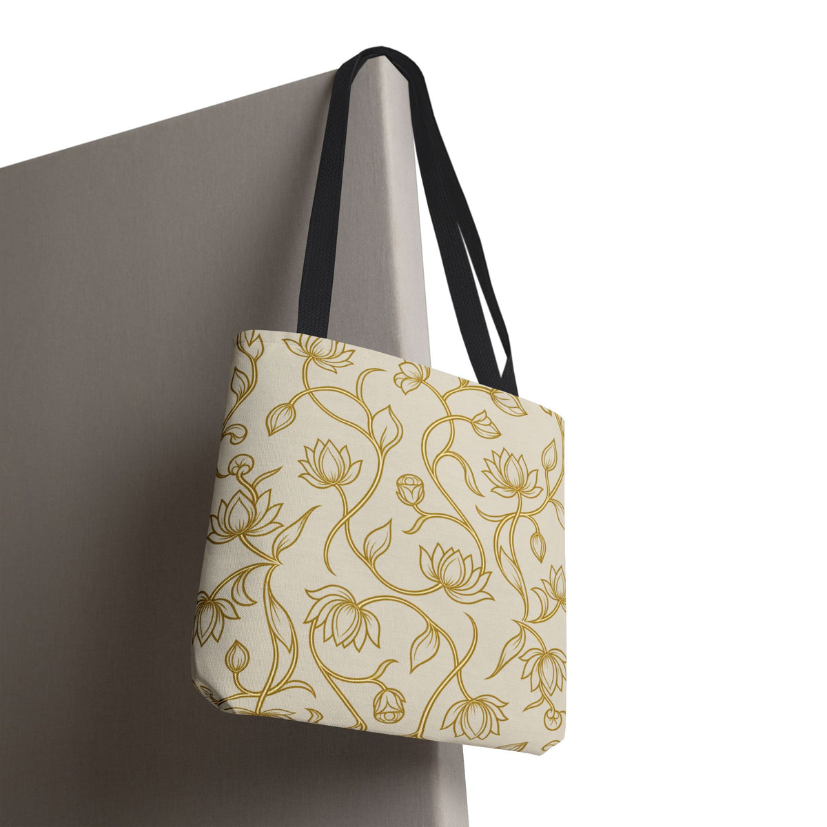 Ceylon Lotus Tote Bag Sri Lankan Temple Flower Canvas Shopper
