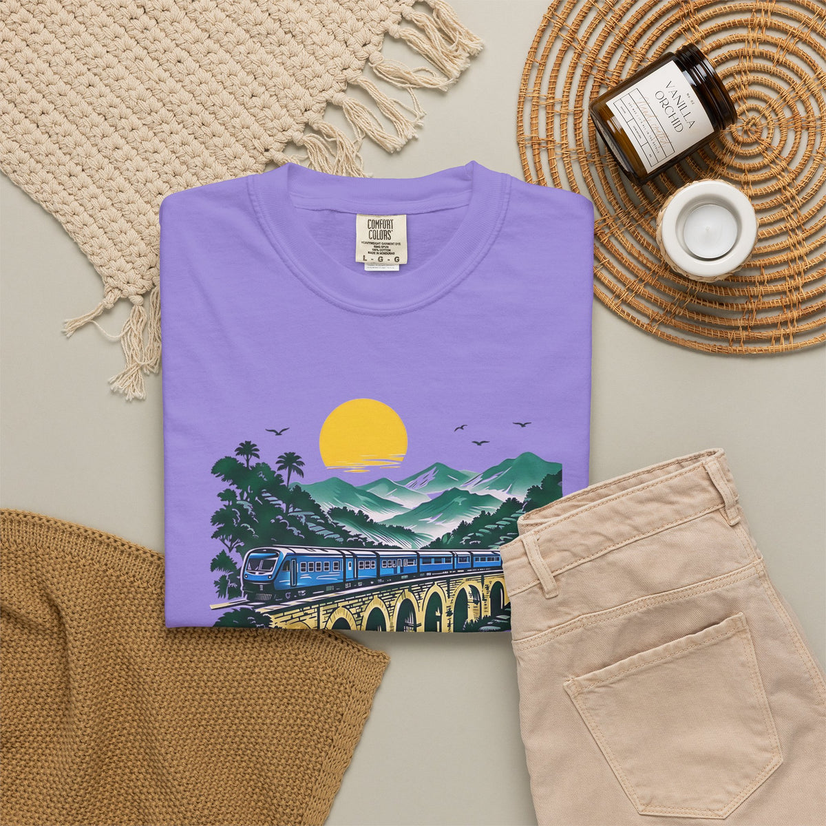 Sri Lanka Nine Arch Bridge Unisex T-Shirt Vintage Railway Tee