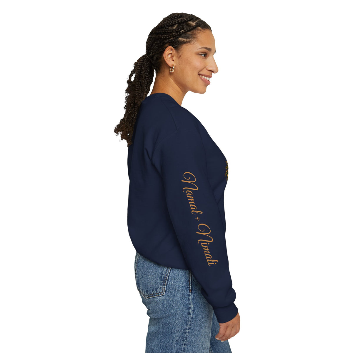 Personalized Sri Lanka Wedding Sweatshirt | Name on Right Sleeve