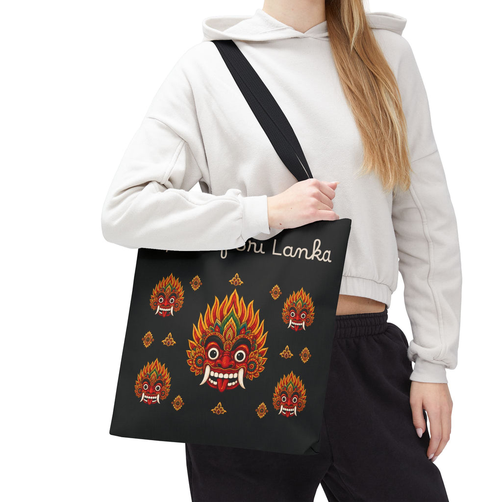 Sri Lankan Gift Tote Bag Spirit of Sri Lanka Raksha Mask Design
