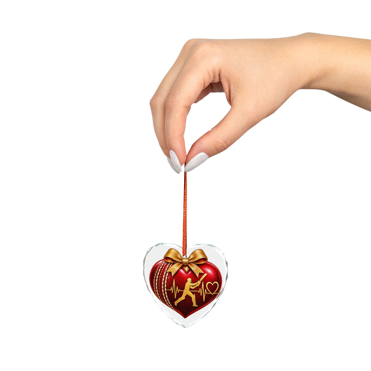 Merry Cricket Christmas Glass Ornament | Cricket Fan Gift