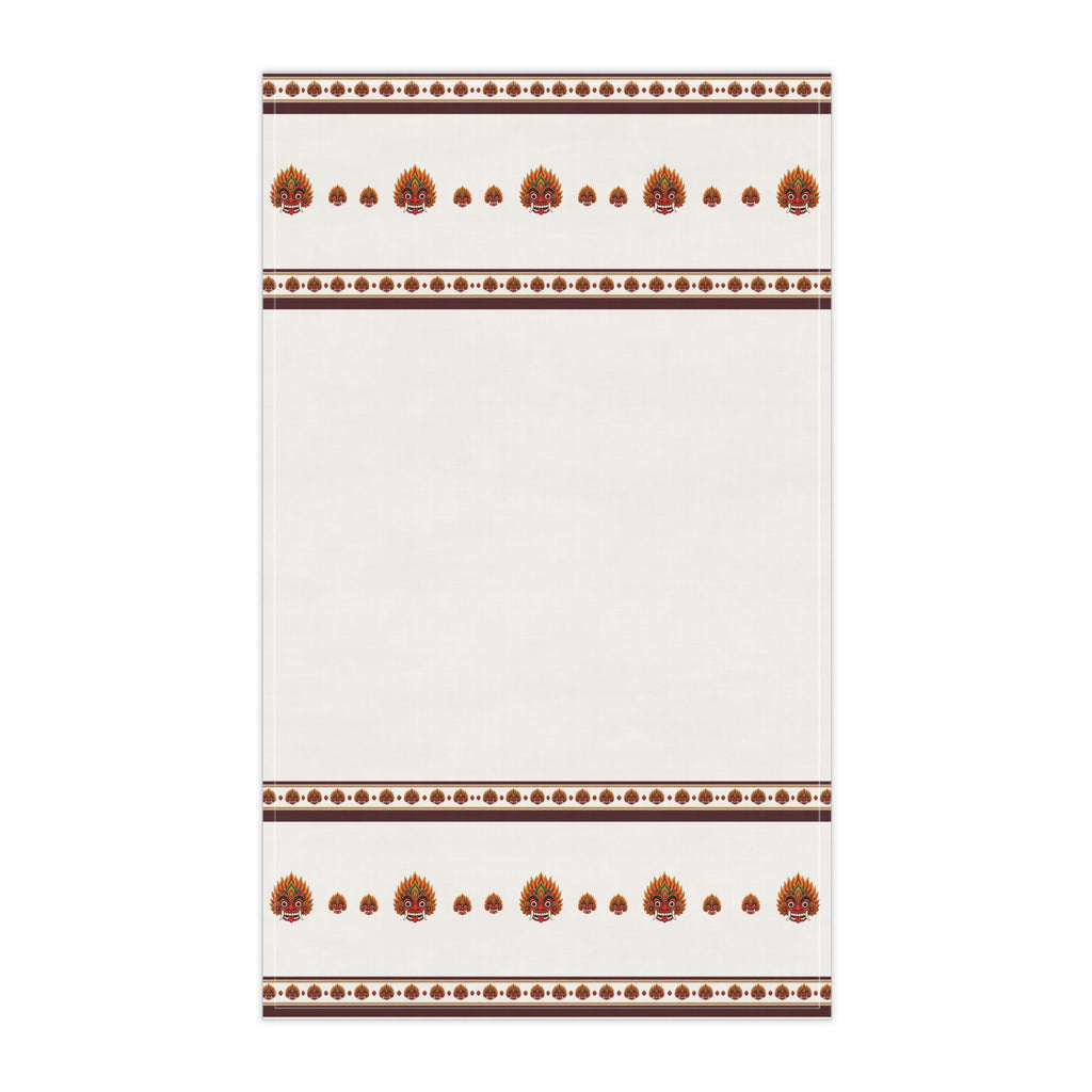 Raksha Mask Border Tea Towel Sri Lankan Devil Dance Face Cream Heritage Kitchen Dish Towel