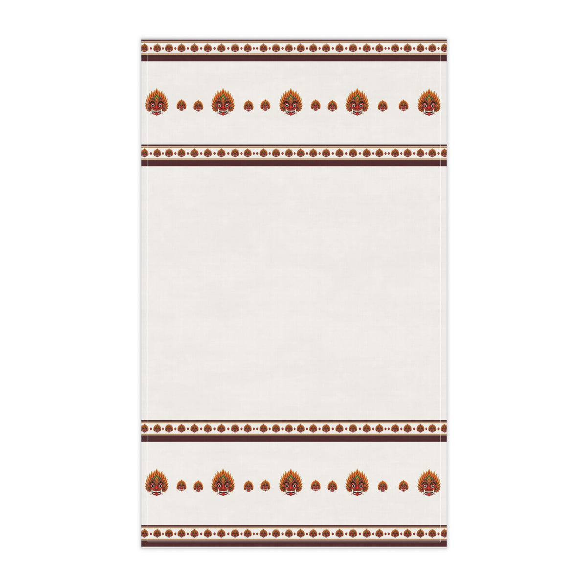 Raksha Mask Border Tea Towel Sri Lankan Devil Dance Face Cream Heritage Kitchen Dish Towel