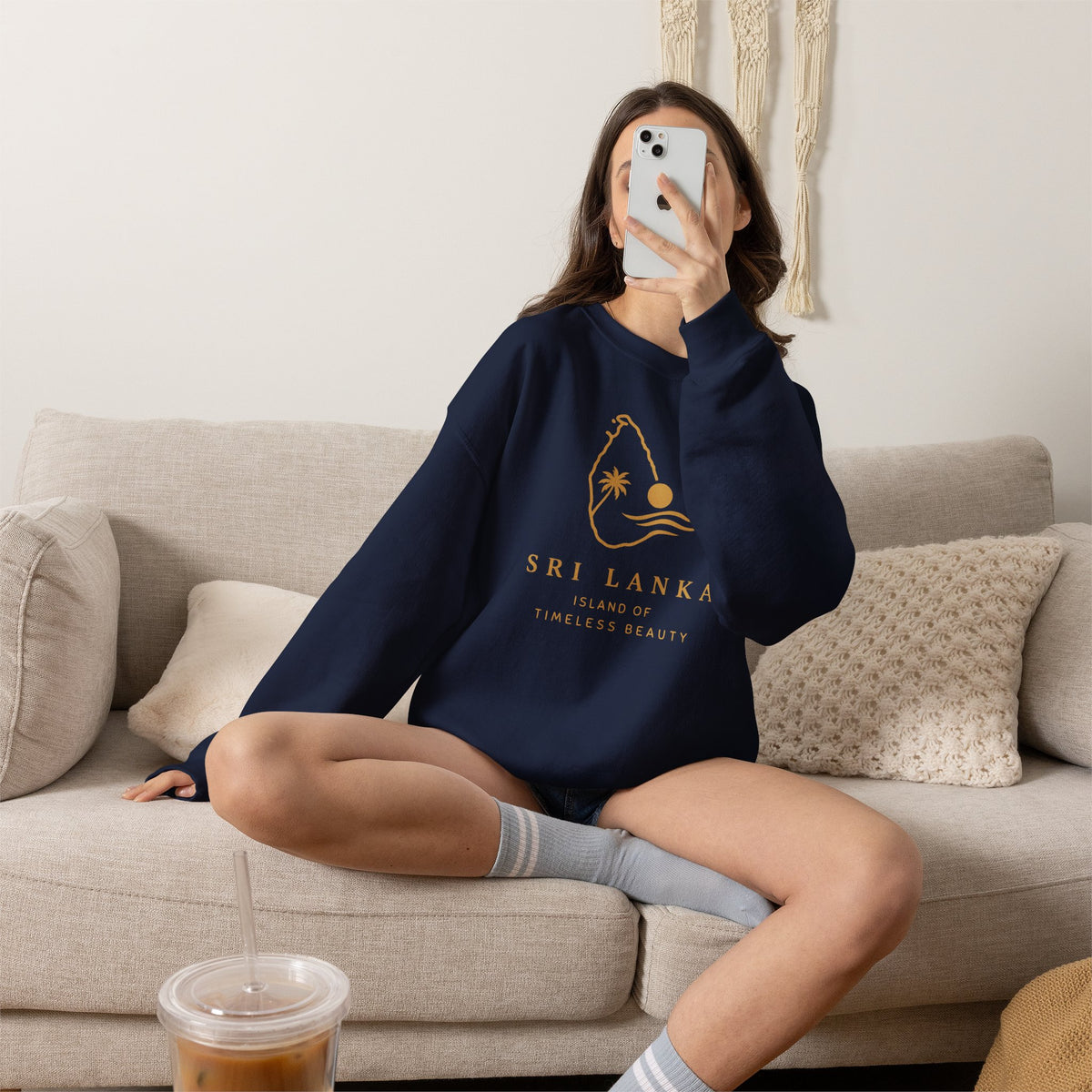 Sri Lanka Sunset Unisex Crewneck Sweatshirt Island Beauty