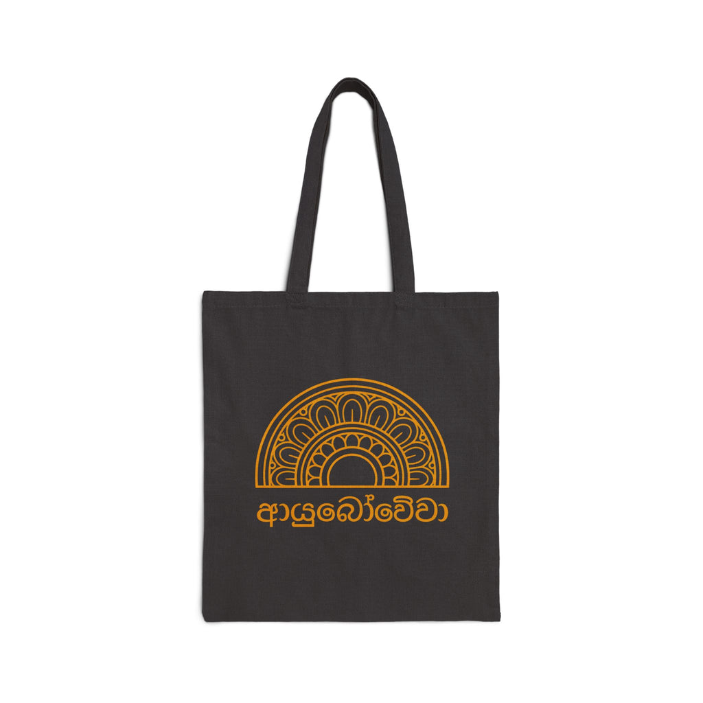 Ayubowewa Sinhala Script Canvas Tote Bag | Sri Lankan Gift