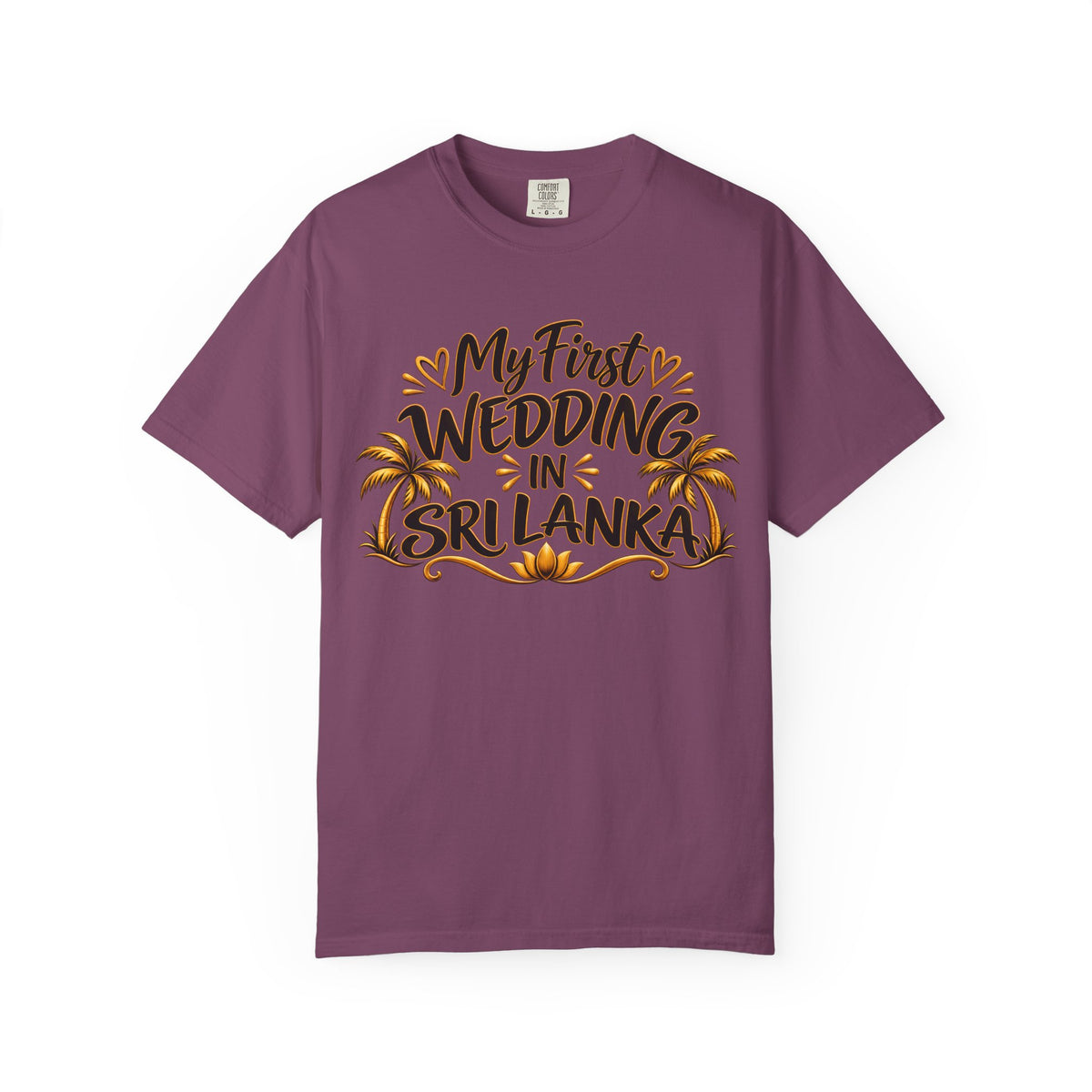 Sri Lanka Unisex Wedding T-Shirt – My First Wedding in Sri Lanka