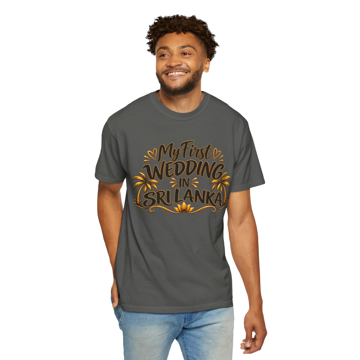 Sri Lanka Unisex Wedding T-Shirt – My First Wedding in Sri Lanka