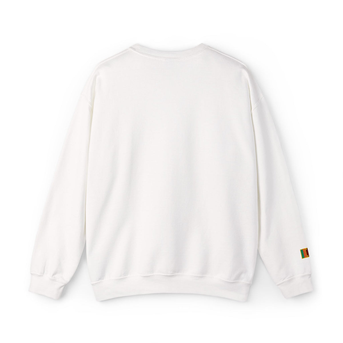 Embroideredlion face srilanka flag Minimal Palm Crest Sweatshirt — Small Tropical Logo Crewneck