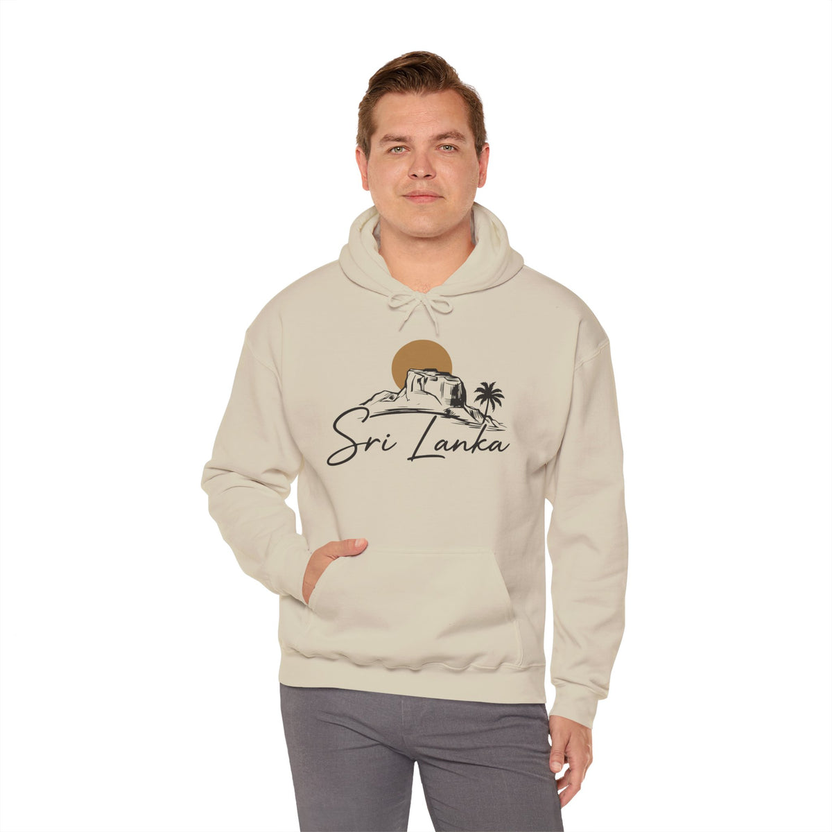 Sri Lanka Sunset Unisex Hoodie Palm Tree Beach Sweatshirt