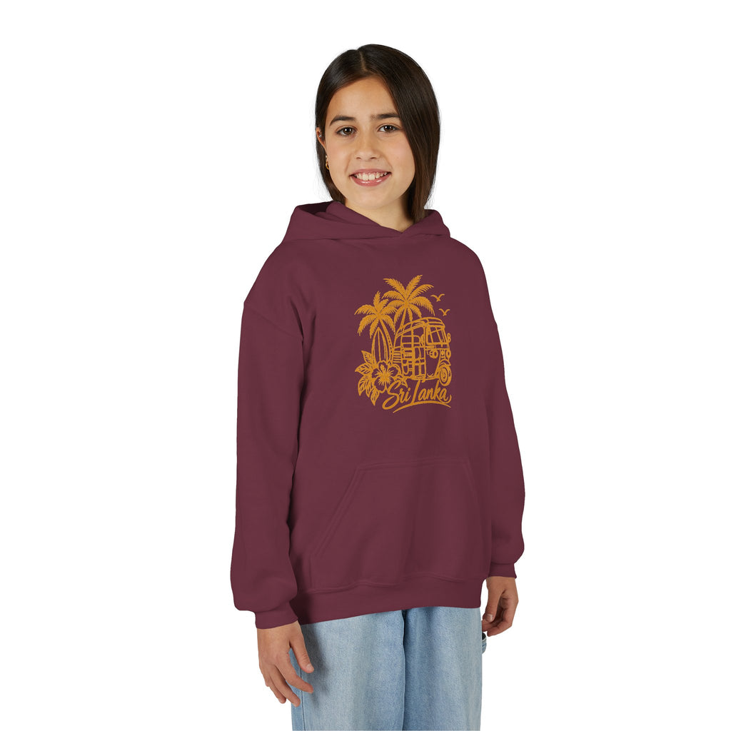 Sri Lanka Kids Hoodie Tropical Palm Tree Island Design