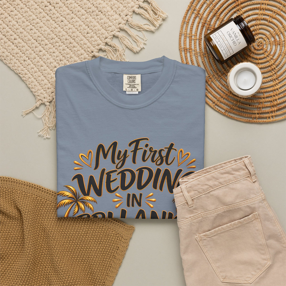 Sri Lanka Unisex Wedding T-Shirt – My First Wedding in Sri Lanka