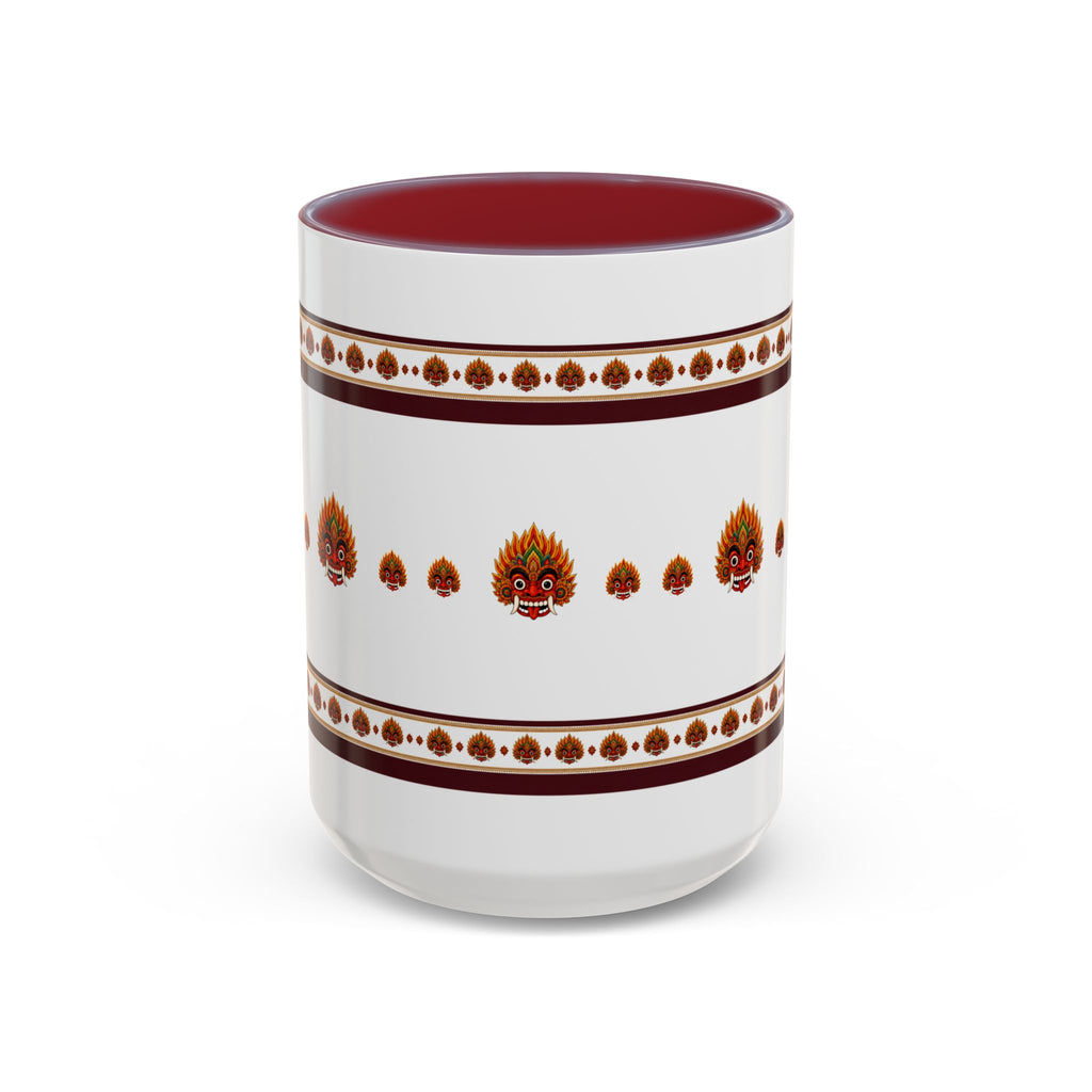 Raksha Mask Accent Coffee Mug Sri Lankan Design