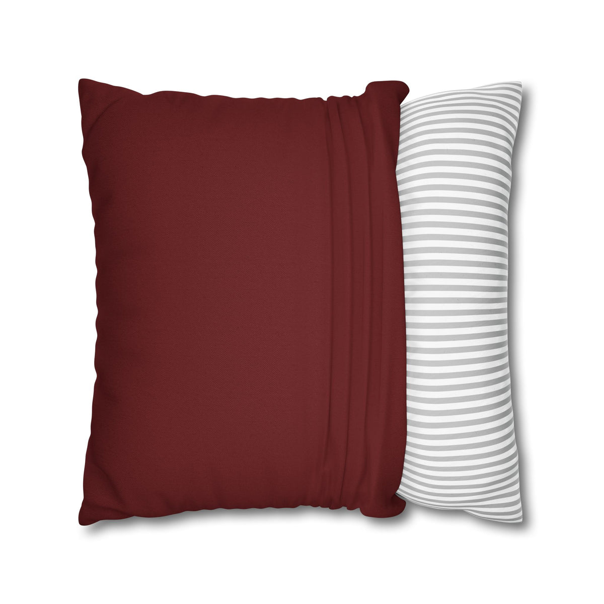 Ayubowan Mask Cushion Cover Maroon Sri Lankan Gift Pillowcase